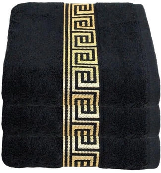 Julie Julsen 3er Set Duschtuch 70 x 140 cm Schwarz-Gold