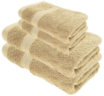 Julie Julsen BIO Duschtuch-Set 4 tlg. 2 Dusch-, 2 Handtücher Sand
