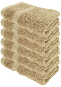 Julie Julsen BIO Handtuch-Set 6 Stk. 50x100 Sand