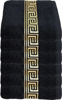 Julie Julsen 6 er Set Handtuch 50 x 100 cm Schwarz-Gold