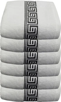 Julie Julsen 6 er Set Handtuch 50 x 100 cm Weiß-Schwarz