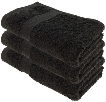Julie Julsen BIO Duschtuch-Set 3 Stk. 70x140 Schwarz