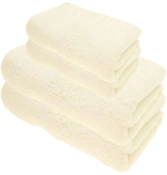 Julie Julsen BIO Duschtuch-Set 4 tlg. 2 Dusch-, 2 Handtücher Naturweiß
