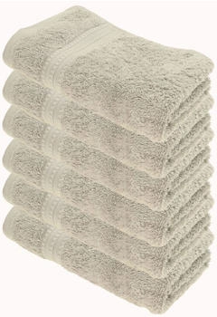 Julie Julsen BIO Handtuch-Set 6 Stk. 50x100 Silber