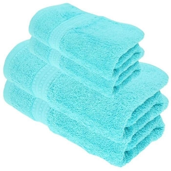 Julie Julsen BIO Duschtuch-Set 4 tlg. 2 Dusch-, 2 Handtücher Türkis