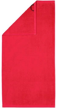 Vossen Badetuch 100 x 150 cm Vegan Life, Frottier (1-St) Vegan, kirschrot