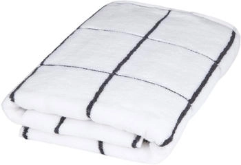 ROSS Uni Duschtuch sensual skin, Überkaro 75x140cm, weiß