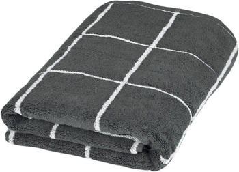 ROSS Uni Duschtuch sensual skin, Überkaro 75x140cm, anthrazit