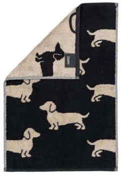 Cawö Handtuch We love Dogs 6246 schwarz/beige 30x50
