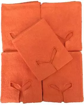 Exklusiv Heimtextil Handtuch mit Nasenschlitz für Massageliege 5 Stück Terrakotta