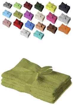 Exklusiv Heimtextil Handtuch 4er Set 50 x 100 cm Kiwi