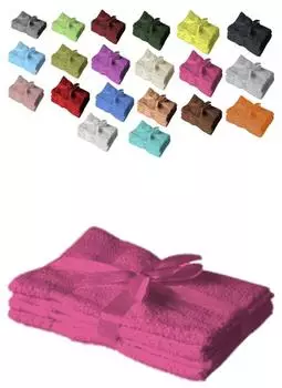 Exklusiv Heimtextil Handtuch 4er Set 50 x 100 cm Pink