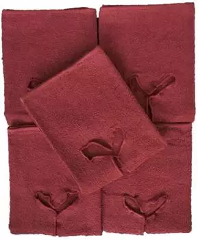 Exklusiv Heimtextil Handtuch mit Nasenschlitz für Massageliege 5 Stück Bordeaux