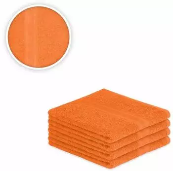 Exklusiv Heimtextil 4 x Handtuch 500 g/m² 50 x 100 cm Terrakotta