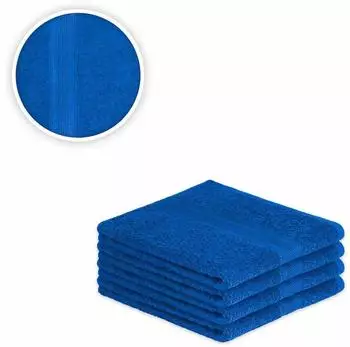 Exklusiv Heimtextil 4 x Handtuch 500 g/m² 50 x 100 cm Royalblau