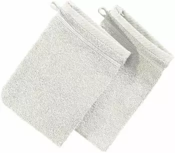 Erwin Müller Walk-Frottier Waschhandschuh Heidelberg im 2er-Pack 15x21 cm creme
