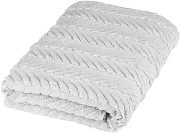 ROSS Uni Handtücher Sensual Skin 9001 Zopfmuster Duschtuch 75x140 cm chrom