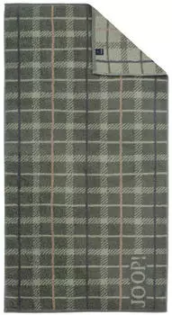 Joop! Handtücher Contour Checked 1715 (1-St) 80 cm x 150 cm Oliv