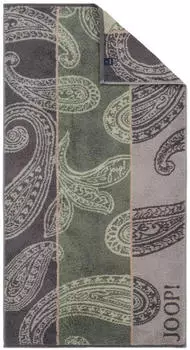 Joop! Handtücher Contour Paisley 1714 (1-St) 80 cm x 150 cm Oliv