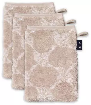 Joop! Waschlappen Doubleface (3-St) Beige Cornflower