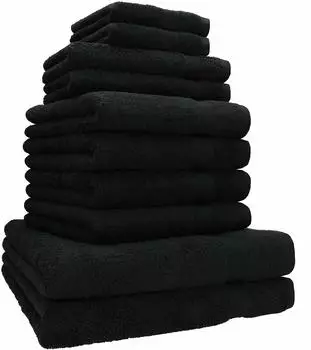Betz Handtuch Set CLASSIC (10-tlg.) schwarz