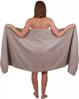Betz Saunatuch groß XXL PALERMO 80x200 cm (1-tlg.) Stone