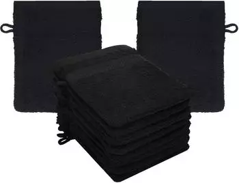 Betz Waschhandschuh PREMIUM 16x21 cm (10-tlg.) schwarz