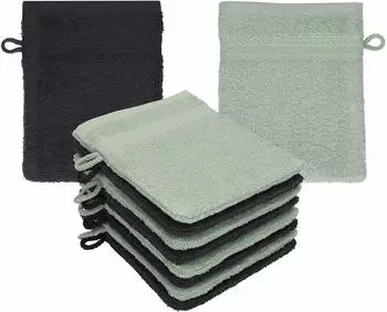 Betz Waschhandschuh PREMIUM 16x21 cm (10-tlg.) Graphit - heugrün