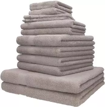 Betz Handtuch Set PALERMO (12-tlg.) stone