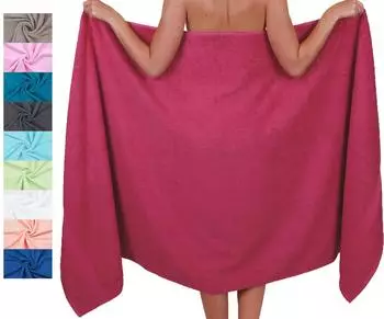Betz Badetuch PALERMO 100x200 cm (1-tlg.) cranberry