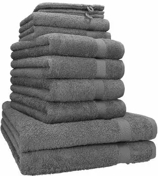 Betz Handtuch Set PREMIUM (10-tlg.) anthrazit