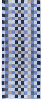 Caw&ouml; Frottiert&uuml;cher Unique Karo 942 Karo 30x50cm, 11 saphir