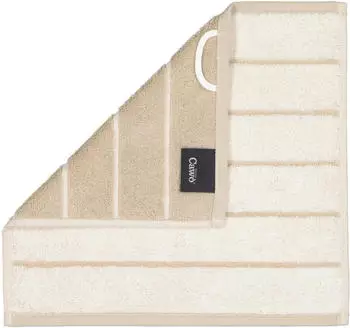 Caw&ouml; Handtuch Balance 6232-33 Natur Streifen 30x30cm