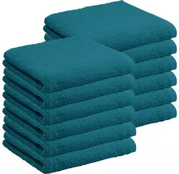 REDBEST Handtücher Oceanside (12er-Pack) Leichtfrottier Uni petrol, 50 cm x 100 cm