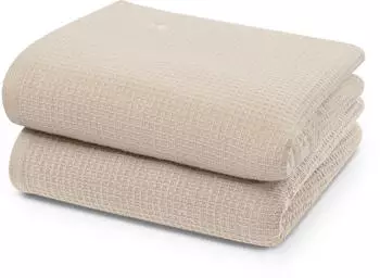 ROSS Handt&uuml;cher Waffelpique 50x100cm (2 Stk.) beige (natur) (67556928-0)