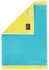 Cawö Handtuch Lifestyle Splash 7071-15 Türkis/Apricot 30x50cm