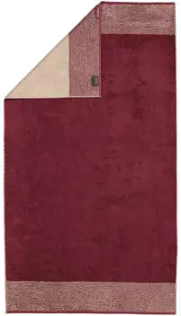 Caw&ouml; Handtuch Two-Tone 590-23 Bordeaux 80x150cm