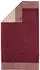 Cawö Handtuch Two-Tone 590-23 Bordeaux 80x150cm