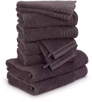 M&ouml;ve New Classic Handtuchset 10-TLG graphite (843)