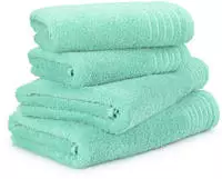 M&ouml;ve Handtuch Set "New Classic" 4 Walkfrottier 2x Hand- und 2x Duscht&uuml;cher,...