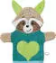 Erwin Müller Walk-Frottier Kinder-Waschhandschuh 2-in-1 Waschbär 25x28 cm grün