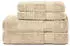Komfortec Handtuchset 4-teilig 100% Baumwolle 2x50x100cm & 2x70x140cm Beige (2er-50x100-und-2er-70x140-beige-amz)