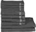 ROSS Handtuch Set Sinfonie (8 Stk.) grau (schiefer) (17640952-0)