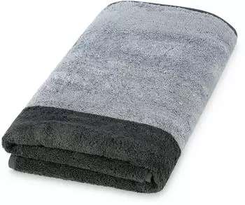 ROSS Saunatuch breiter Querstreifen SAUNA 80x200cm grau, t&uuml;rkis (79640113-0)