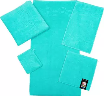 ROSS Seiftuch Cashmere feeling 30x30cm (6 Stk.) blau (bleached aqua) (56217440-0)