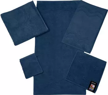 ROSS Waschhandschuh Cashmere feeling 16x22cm (6 Stk.) blau (nachtblau) (79096222-0)