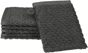 ROSS Waschhandschuh Harmony 16x22cm (6 Stk.) grau (graphit) (32525904-0)