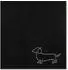 Cawö Handtuch We Love Dogs 6248-93 - Dackel Wendetuch in Schwarz/Beige 80x150cm
