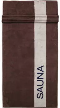 Caw&ouml; Saunatuch 6238-37 Mokka 80x200cm