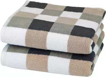 ROSS Handt&uuml;cher W&uuml;rfelfond 50x100cm (2 Stk.) grau (anthrazit, flanell, cappuccino, wei&szlig;) (78273401-0)